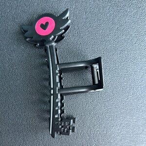 Hazbin Hotel Black and Pink Key Hair Clip